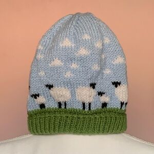 Handmade Knit Sheep Beanie